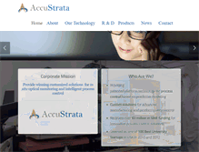 Tablet Screenshot of accustrata.com